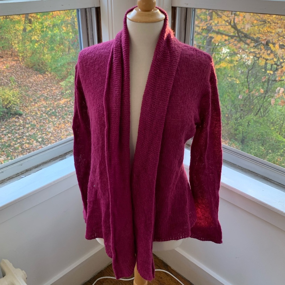 WOODEN SHIPS soft mohair blend open cardigan